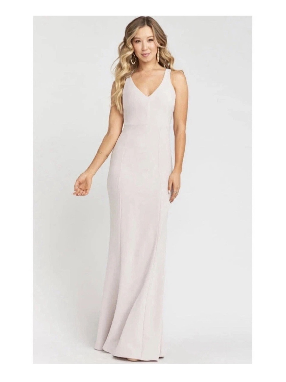 NEW Show Me Your Mumu Morgan Gown LARGE Crepe Bridesmaid Maxi Dress Wedding Prom